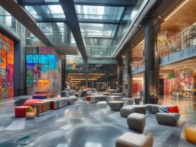 商贸区原创设计案例，融合商业功能与艺术美学的空间革新