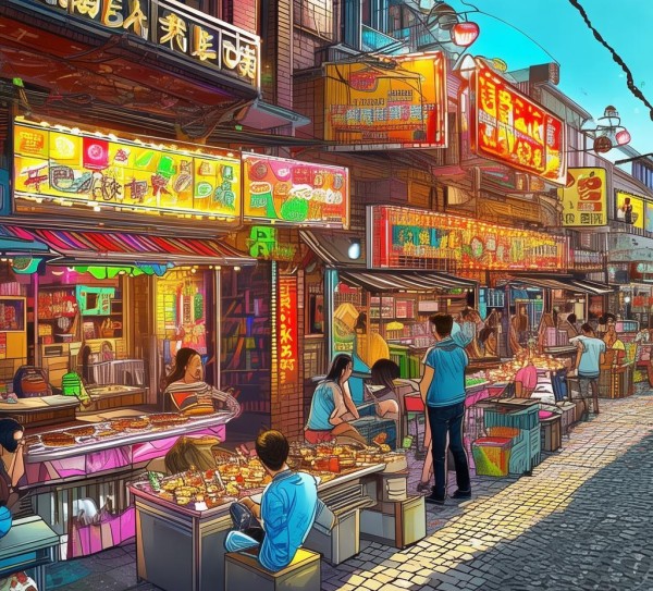 商贸大排档文案设计案例，从烟火气到流量密码的转化策略——以商贸区某典型大排档为例